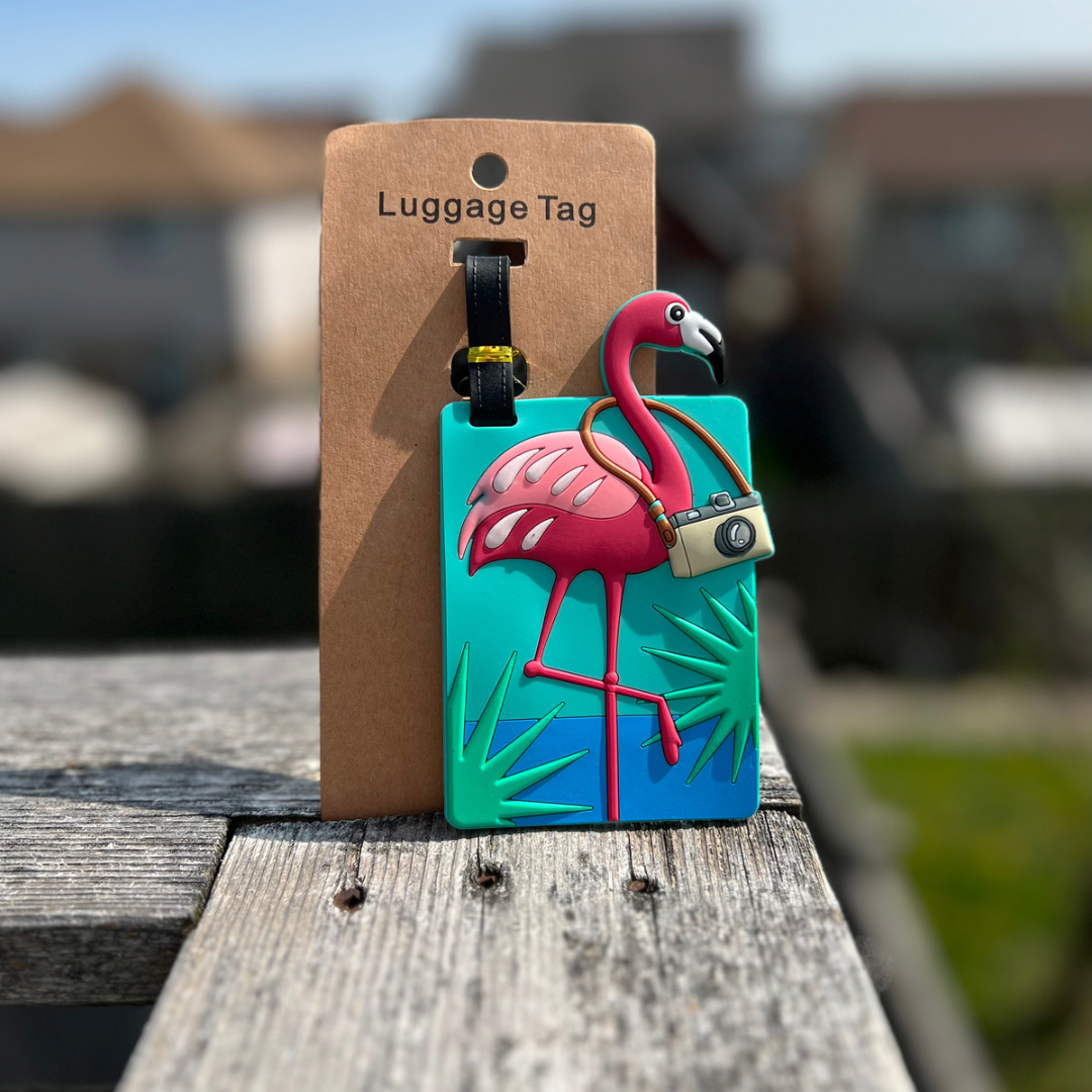Flamingo Luggage Tag