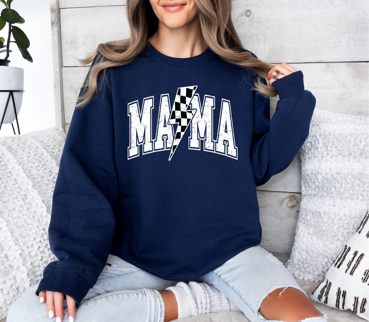 Mama (racing Bolt) Crewneck