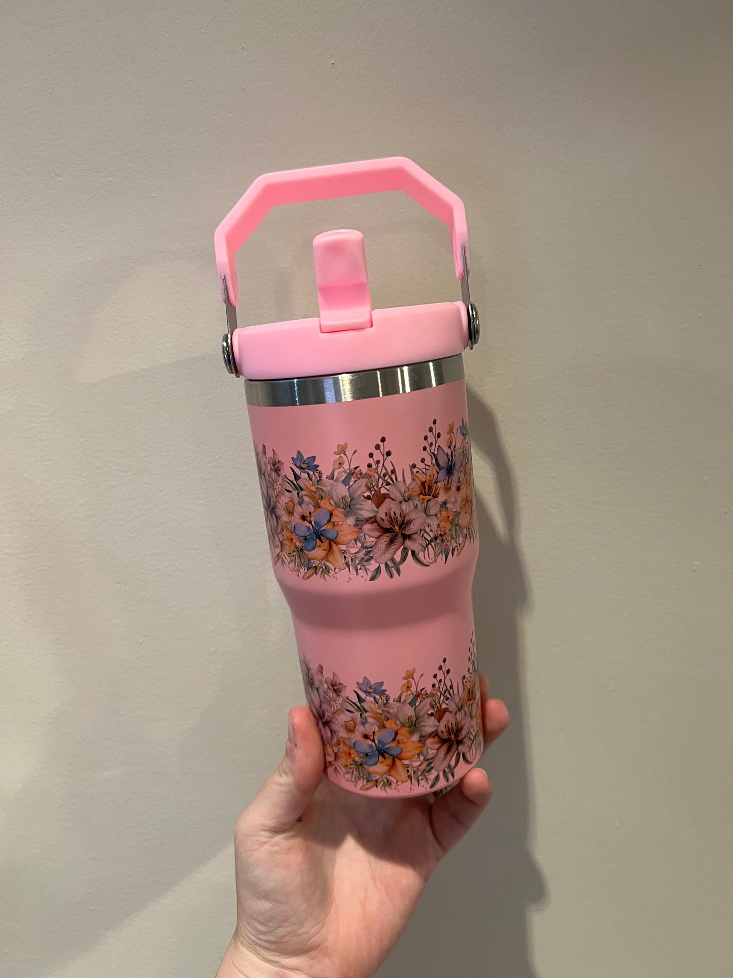 20oz Pink Floral