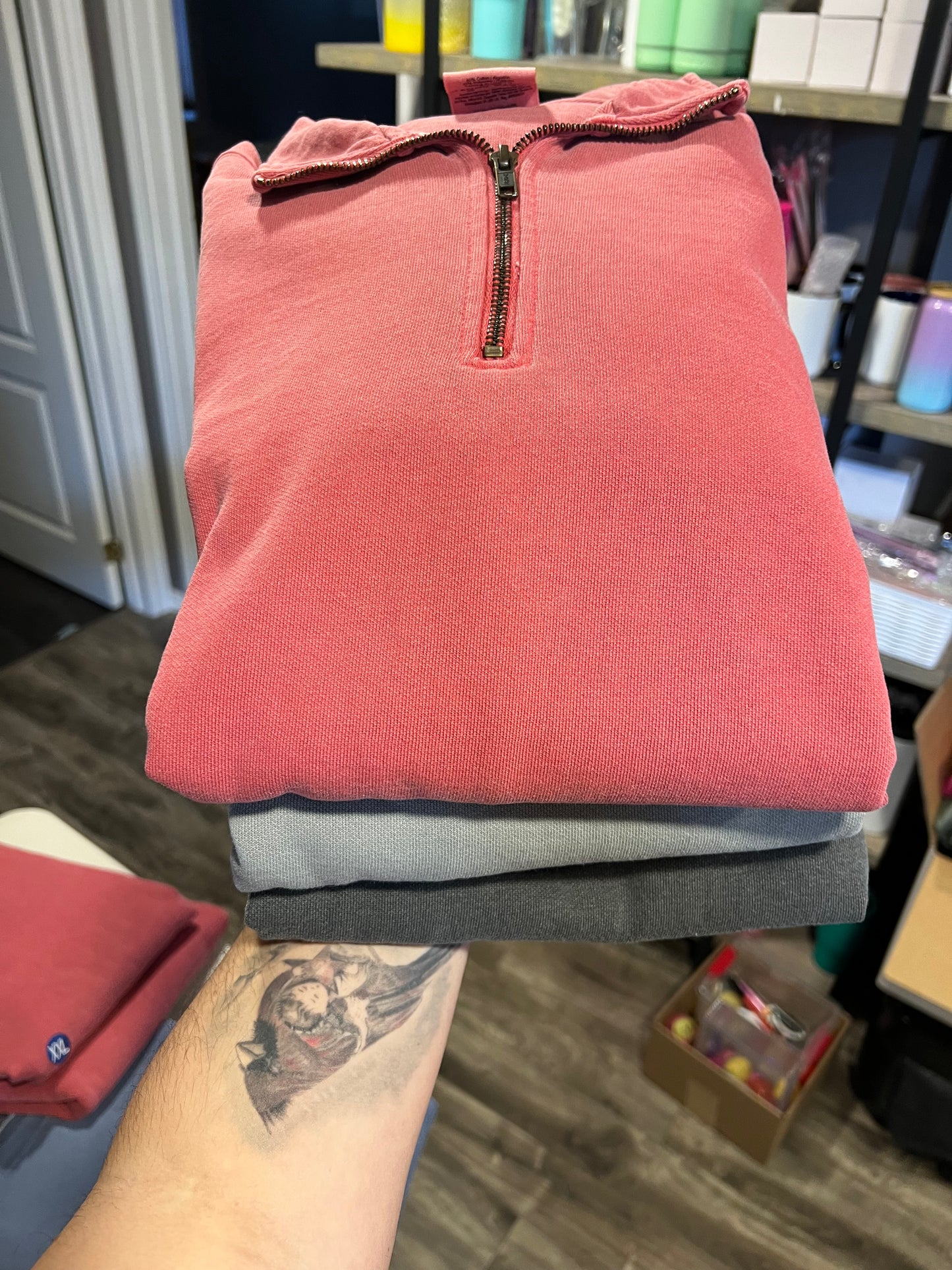 Comfort Colors Quarter-Zip Sweatshirt