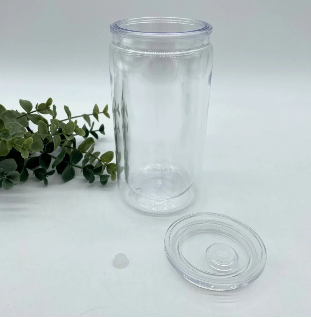 Snow Globe Acrylic 16oz Tumbler