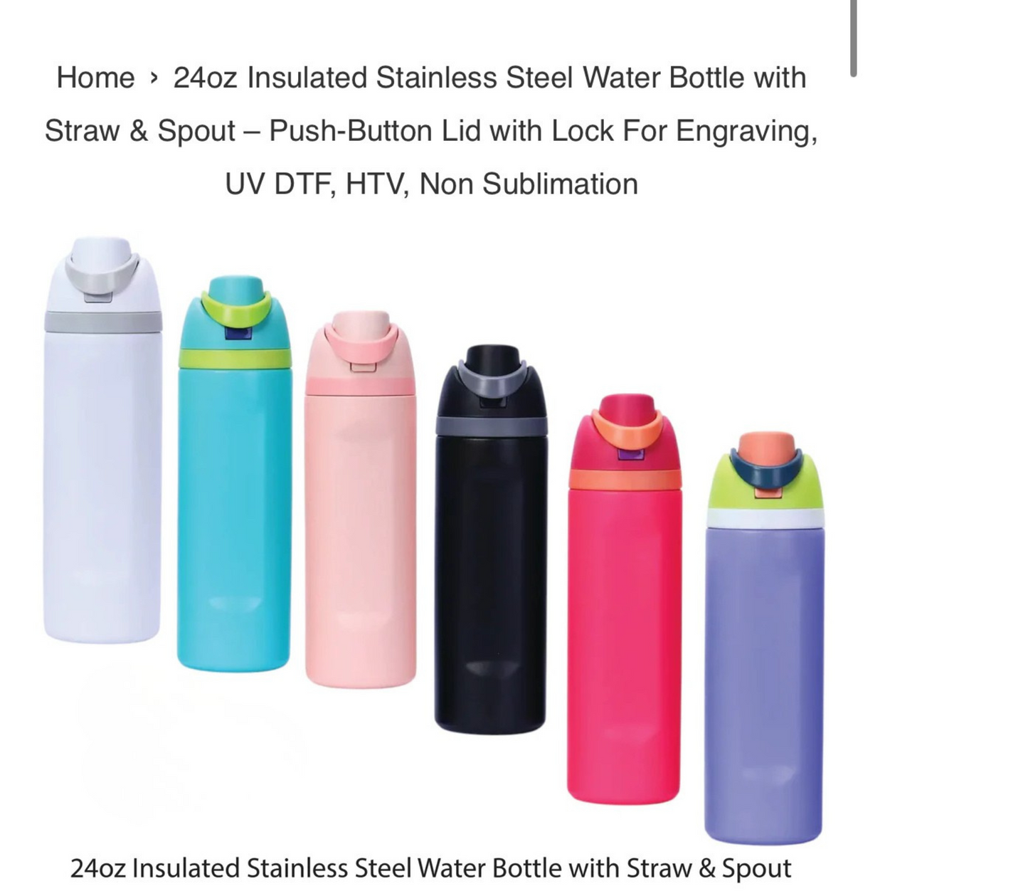 24oz Straw & Spout Thermal