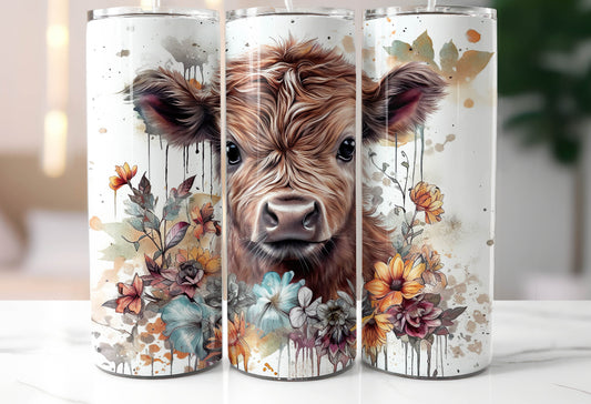 Floral Baby Cow
