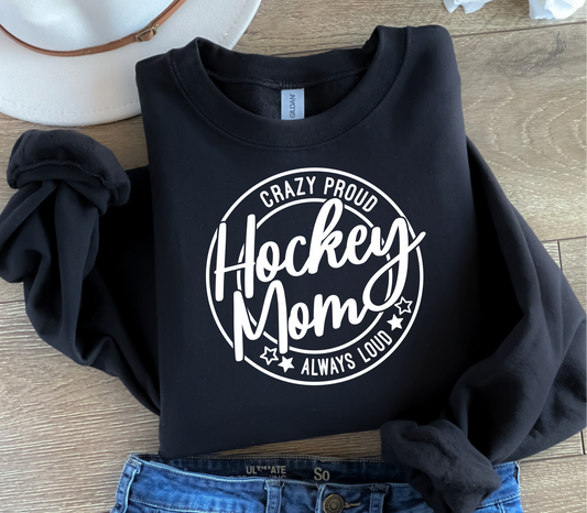 Crazy Proud Hockey Mom
