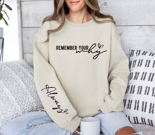 Remember Your Why Crewneck
