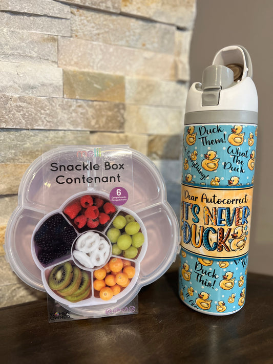 24oz Dear Autocorrect & Snackle Box