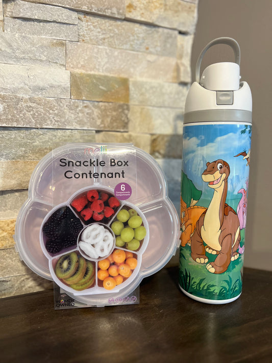 24oz Land Before Time & Snacks Box