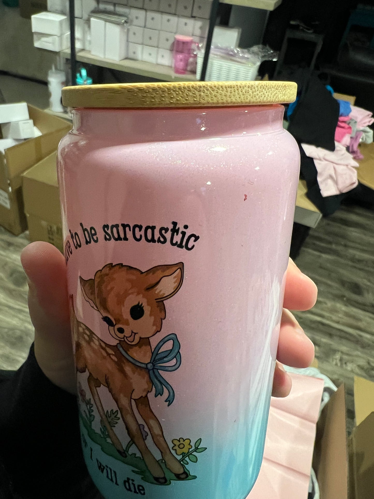 16oz Deer Sarcastic