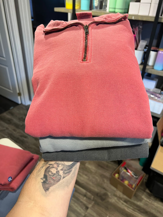 Comfort Colors Quarter-Zip Sweatshirt