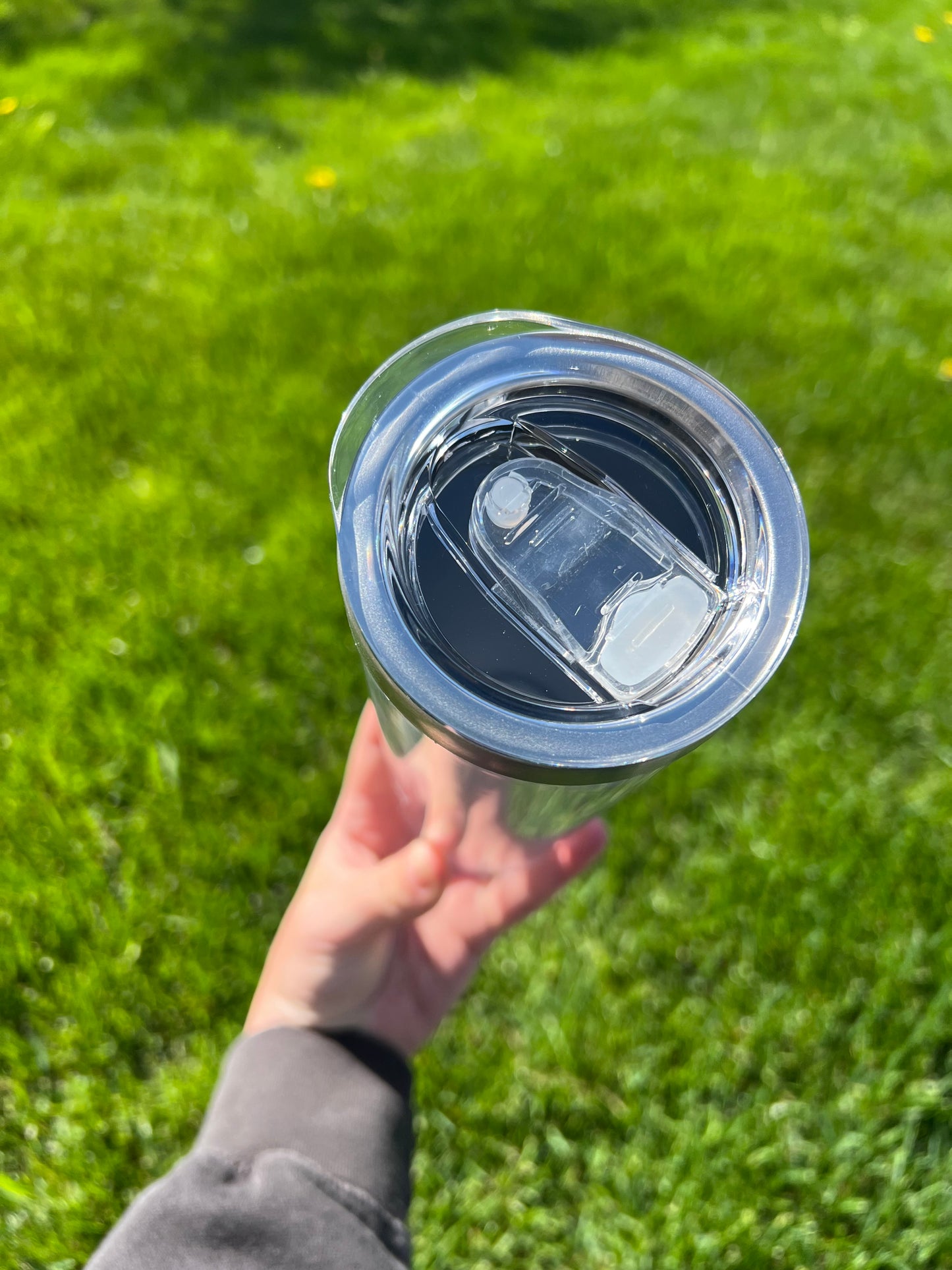 20oz Stainless Blank Snow Globe Tumbler