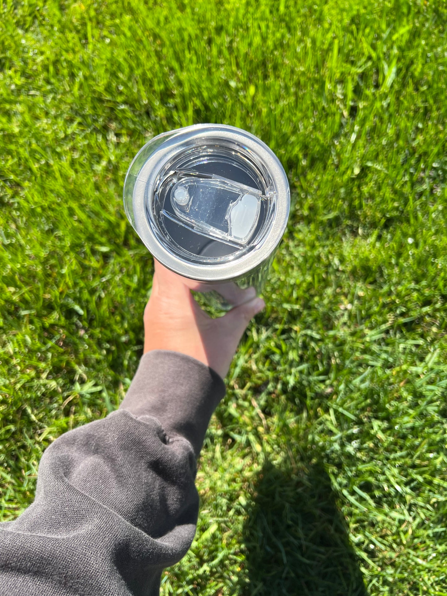 20oz White Blank Snow Globe Tumbler