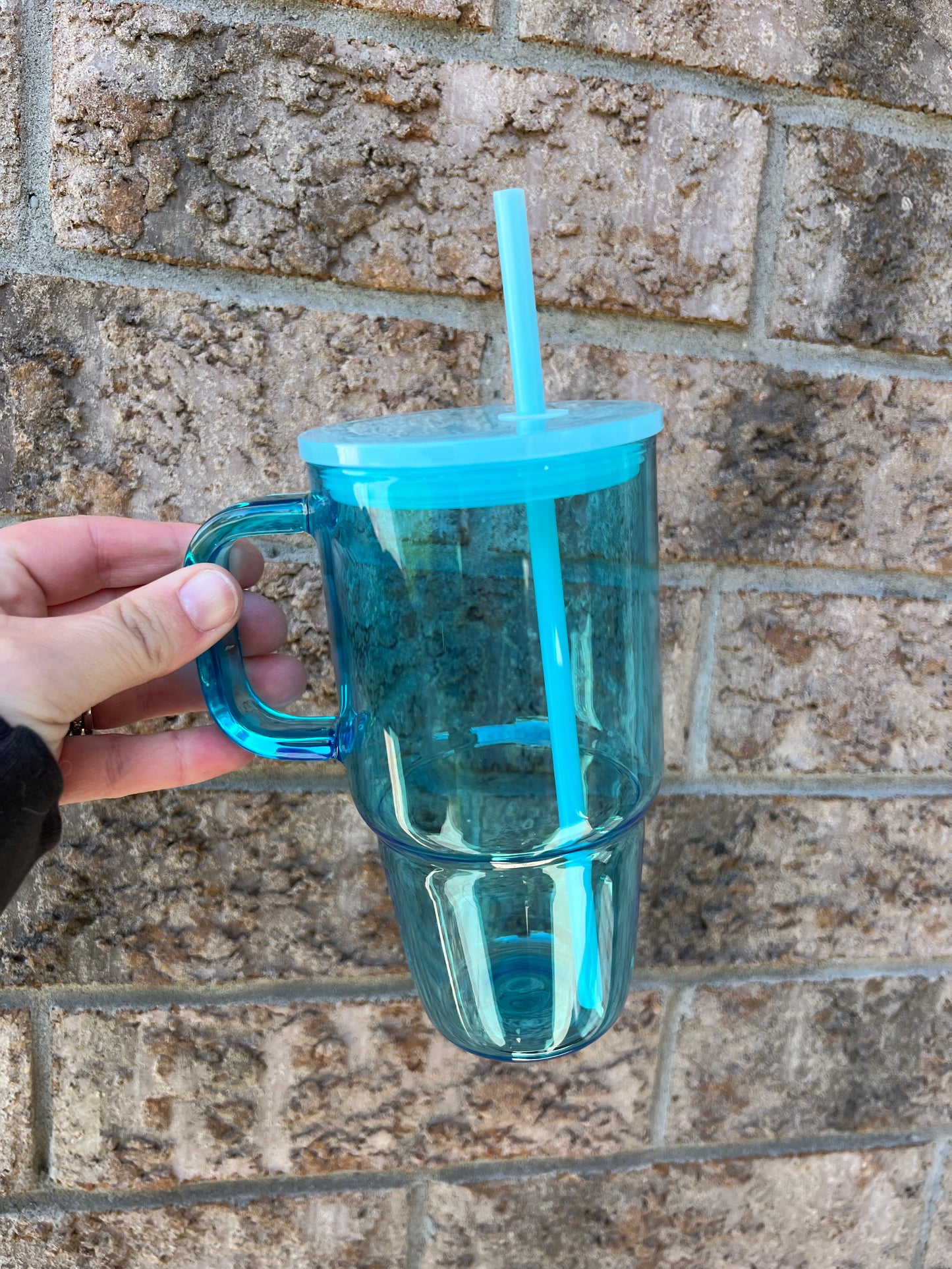 17oz Coloured Glass Sublimation  Mug with Handle