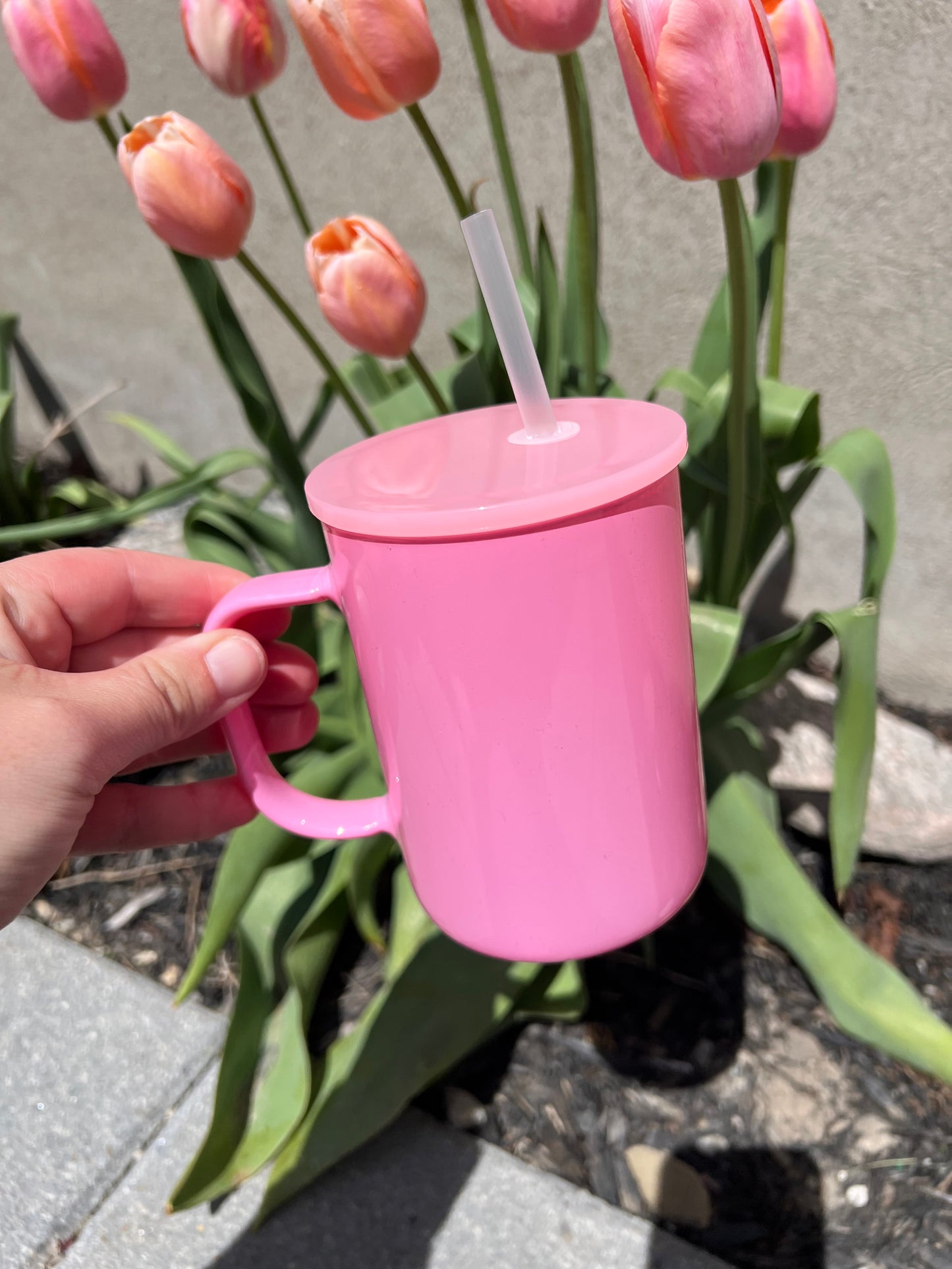 Coloured Solid Glass Sublimation 17oz Mug with Handle