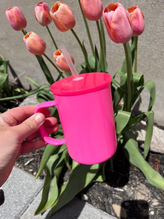 Coloured Solid Glass Sublimation 17oz Mug with Handle