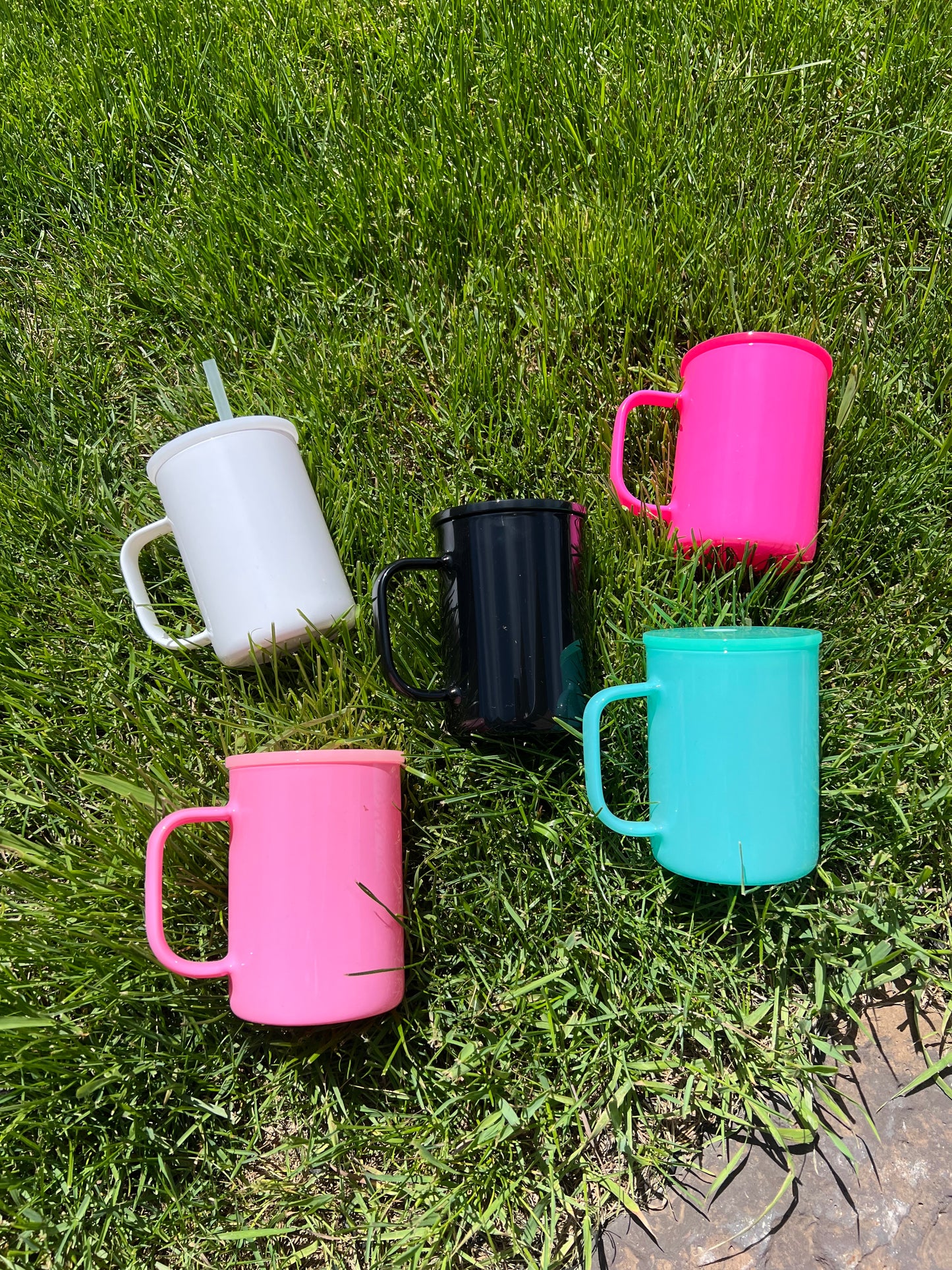 Coloured Solid Glass Sublimation 17oz Mug with Handle