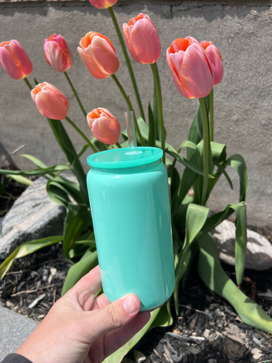16oz Solid Glass Libby