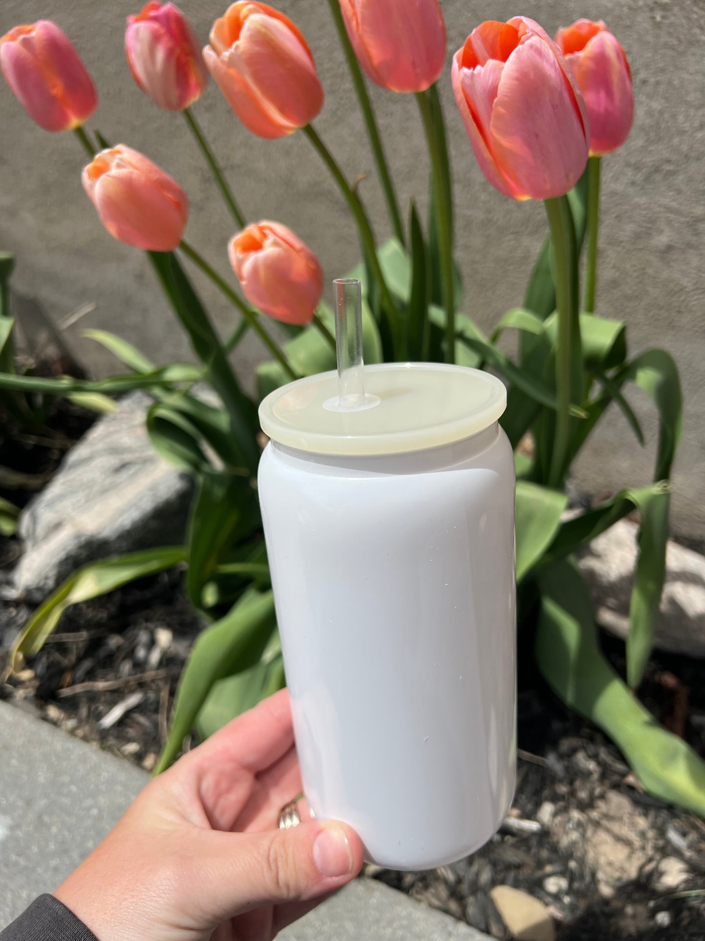 16oz Solid Glass Libby
