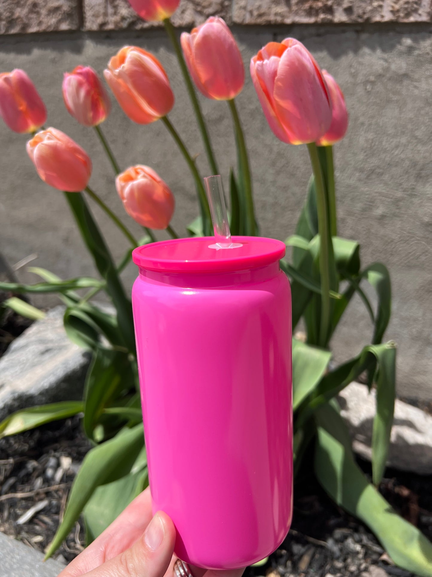 16oz Solid Glass Libby