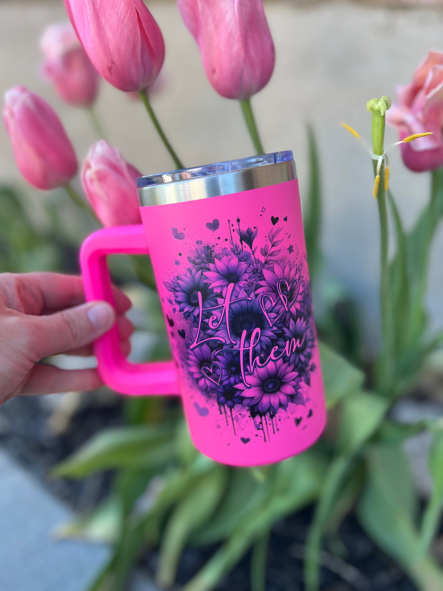 20oz Floral Let Them