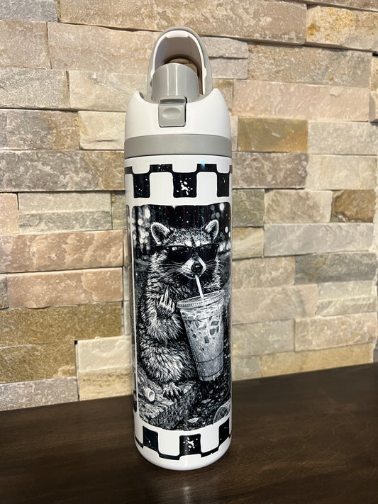 32oz Owala Dupe (Raccoons)