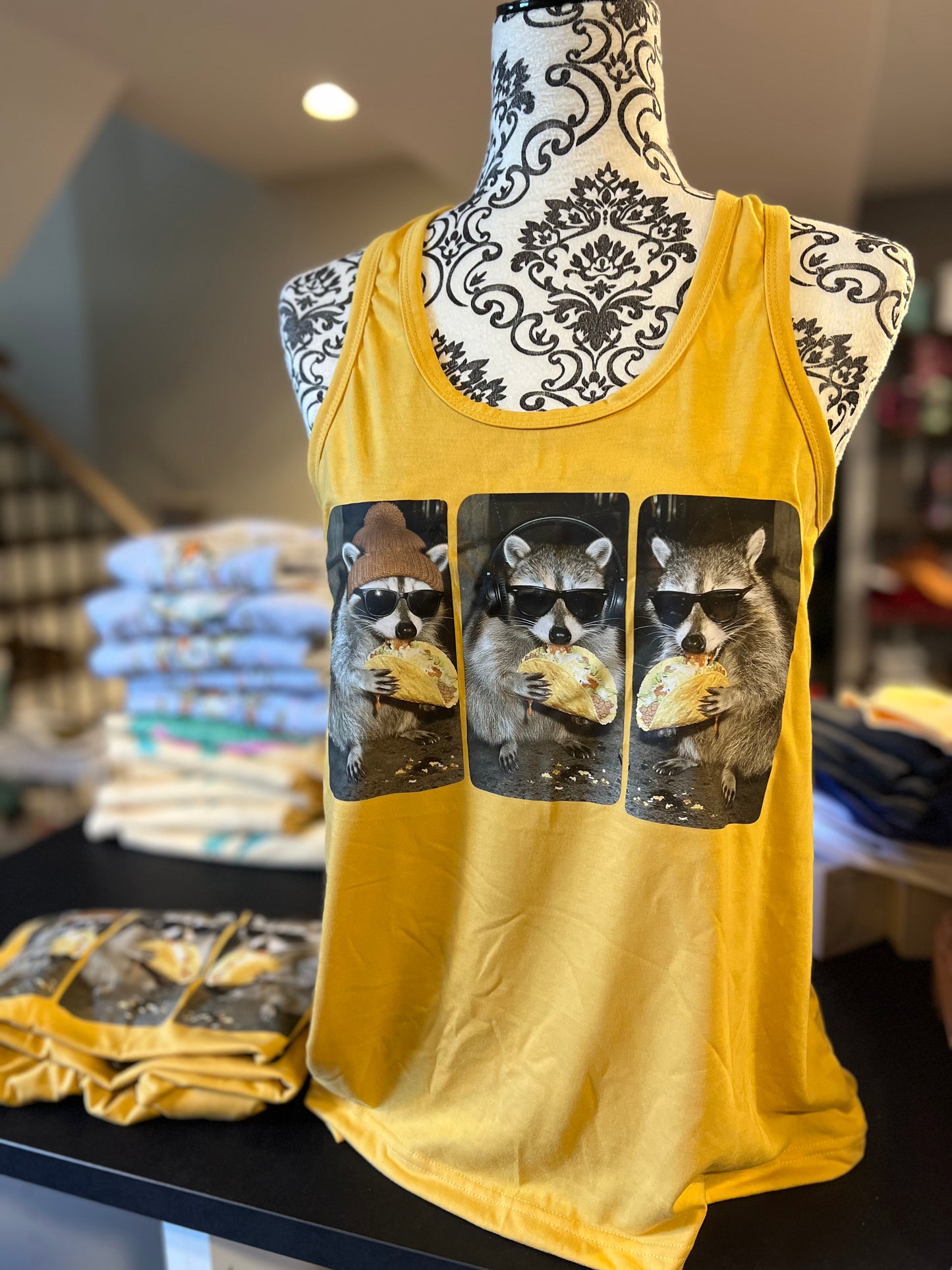 Racer Back Tank (Raccoon)