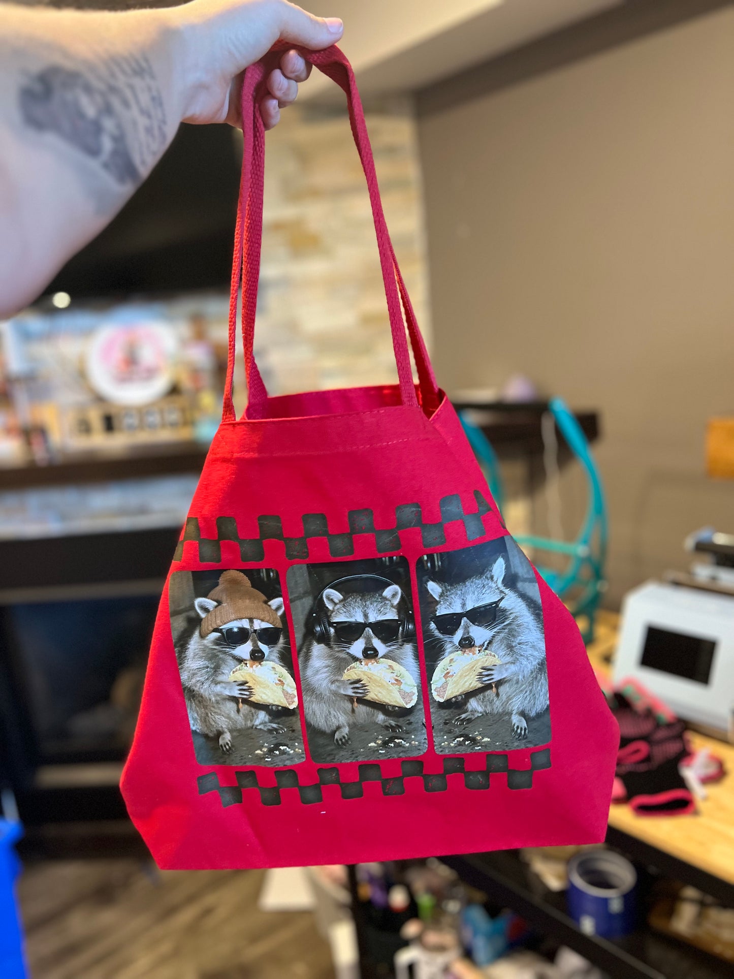 Large Tote (Raccoon)