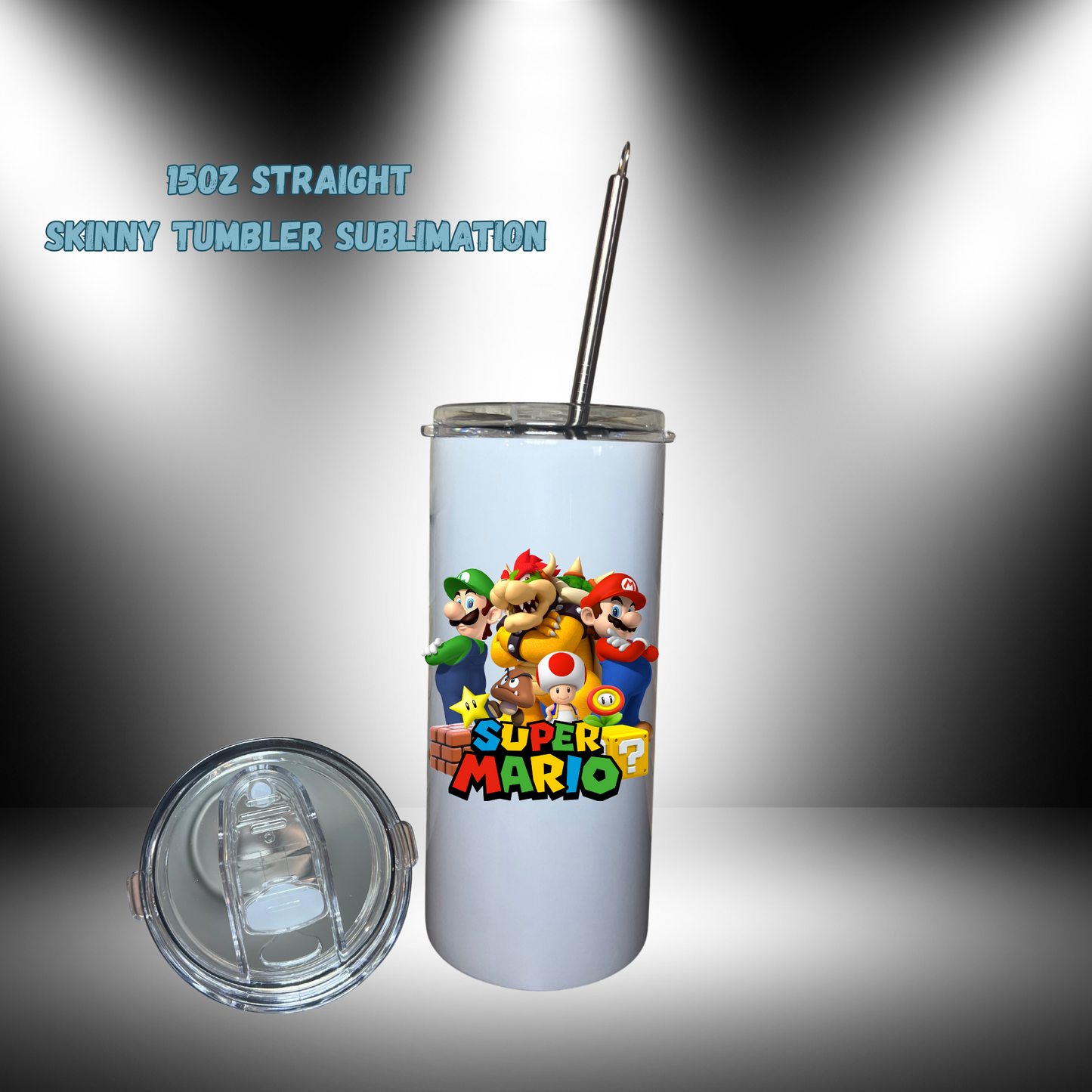15oz STRAIGHT Skinny Tumbler Sublimation